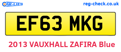 EF63MKG are the vehicle registration plates.