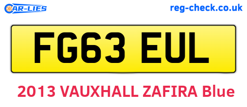 FG63EUL are the vehicle registration plates.