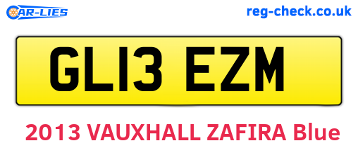 GL13EZM are the vehicle registration plates.