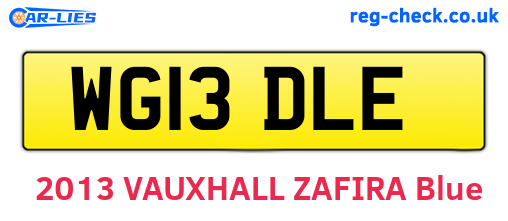 WG13DLE are the vehicle registration plates.