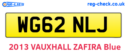 WG62NLJ are the vehicle registration plates.