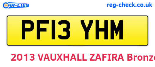 PF13YHM are the vehicle registration plates.
