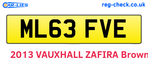 ML63FVE are the vehicle registration plates.