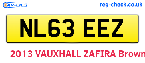 NL63EEZ are the vehicle registration plates.