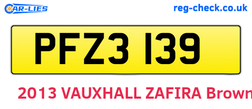 PFZ3139 are the vehicle registration plates.