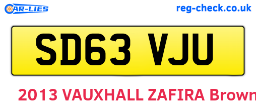 SD63VJU are the vehicle registration plates.
