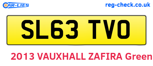 SL63TVO are the vehicle registration plates.