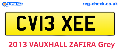 CV13XEE are the vehicle registration plates.
