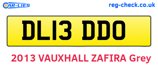 DL13DDO are the vehicle registration plates.