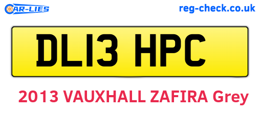DL13HPC are the vehicle registration plates.