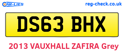DS63BHX are the vehicle registration plates.