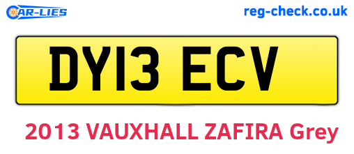 DY13ECV are the vehicle registration plates.