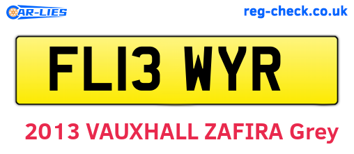 FL13WYR are the vehicle registration plates.