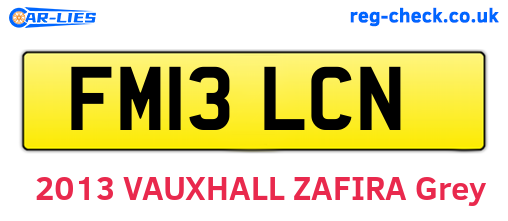FM13LCN are the vehicle registration plates.