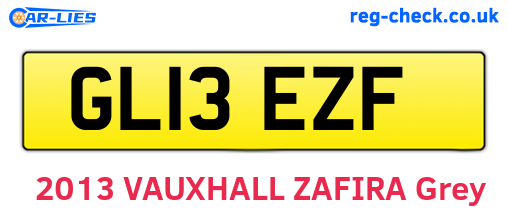 GL13EZF are the vehicle registration plates.