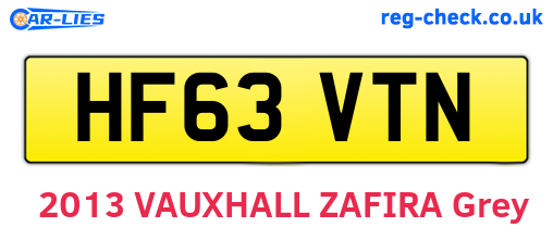 HF63VTN are the vehicle registration plates.