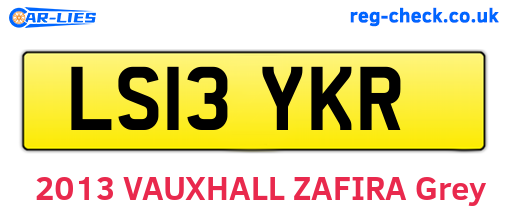 LS13YKR are the vehicle registration plates.