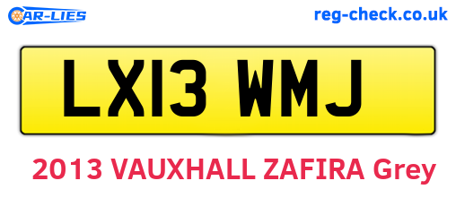 LX13WMJ are the vehicle registration plates.