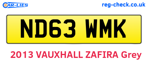 ND63WMK are the vehicle registration plates.