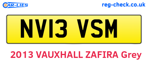 NV13VSM are the vehicle registration plates.