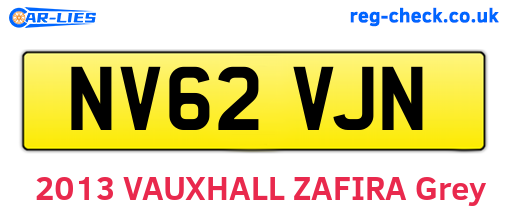 NV62VJN are the vehicle registration plates.
