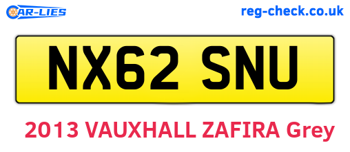 NX62SNU are the vehicle registration plates.