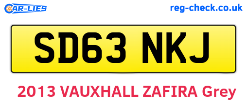 SD63NKJ are the vehicle registration plates.
