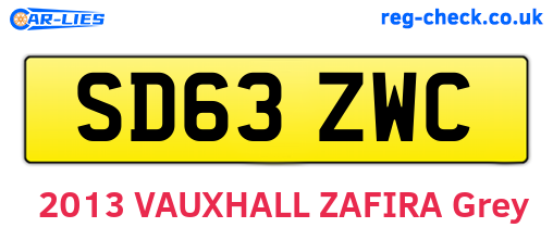 SD63ZWC are the vehicle registration plates.