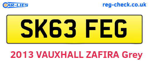 SK63FEG are the vehicle registration plates.