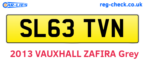 SL63TVN are the vehicle registration plates.