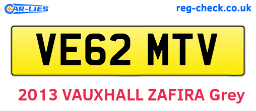 VE62MTV are the vehicle registration plates.