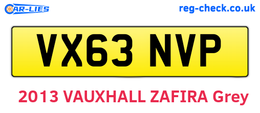 VX63NVP are the vehicle registration plates.