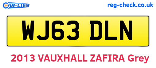 WJ63DLN are the vehicle registration plates.
