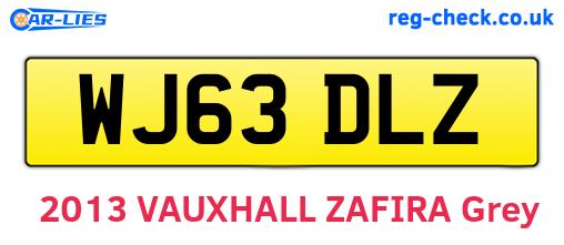 WJ63DLZ are the vehicle registration plates.