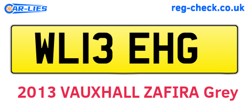 WL13EHG are the vehicle registration plates.