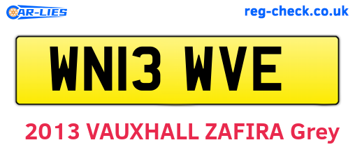 WN13WVE are the vehicle registration plates.