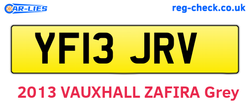 YF13JRV are the vehicle registration plates.