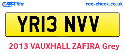 YR13NVV are the vehicle registration plates.
