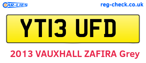 YT13UFD are the vehicle registration plates.