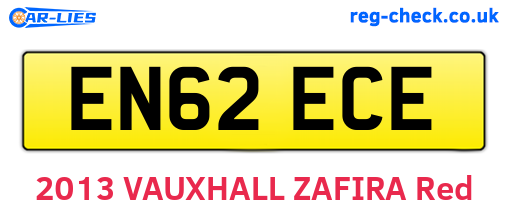 EN62ECE are the vehicle registration plates.