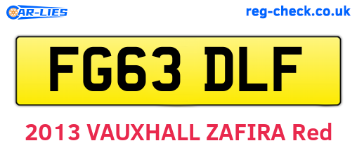FG63DLF are the vehicle registration plates.