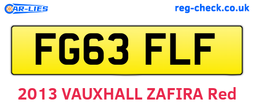 FG63FLF are the vehicle registration plates.