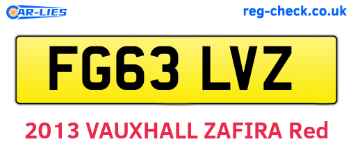 FG63LVZ are the vehicle registration plates.