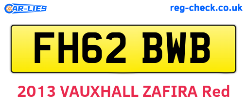 FH62BWB are the vehicle registration plates.