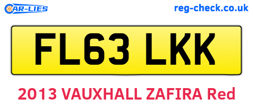 FL63LKK are the vehicle registration plates.