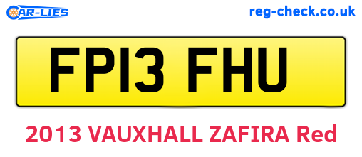 FP13FHU are the vehicle registration plates.
