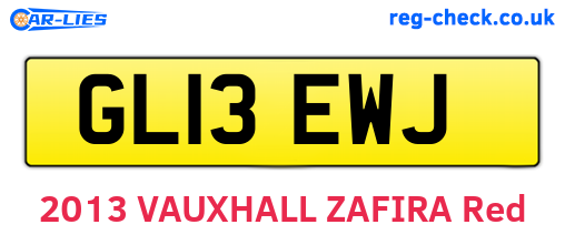 GL13EWJ are the vehicle registration plates.