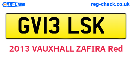 GV13LSK are the vehicle registration plates.