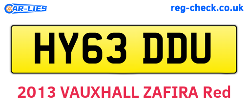 HY63DDU are the vehicle registration plates.