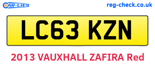 LC63KZN are the vehicle registration plates.